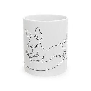 Dachshund Love Ceramic Mug - Gift for Dog Lovers, Cute Coffee Cup, Pet Owner Mug, Personalized Dog Coffee Mug, Animal Lover Gift