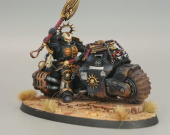 Chaplain on Bike | Hand-Painted