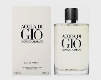Acqua Di Gio Eau De Parfum 6.7 FL.Oz • Large 200ml Men’s Cologne • Fresh Aquatic Luxury Fragrance • Authentic Designer Gift