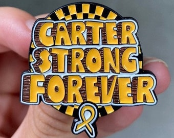 Carter Strong Forever enamel pin ska community CHOC fundraiser