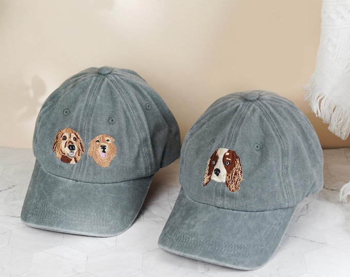 Custom Embroidered Pet Photo Hat: Personalized Dog & Cat Baseball Cap