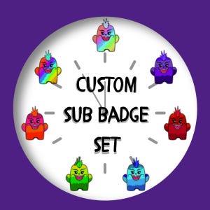Individuell erstellte Twitch Sub Badges (oder auch Bit Badges)