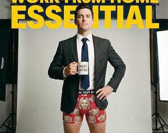 Custom Face Boxers, Funny  Photo Underwear, Personalized Gift