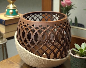 Orchid Planter Pot with Drainage - Indoor Plant Gift
