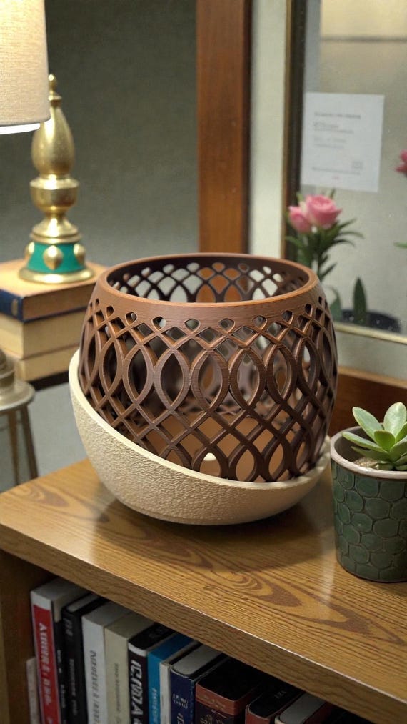 Orchid Planter Pot with Drainage - Indoor Plant Gift