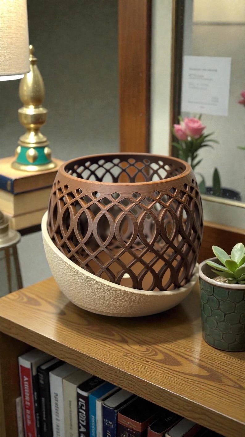 Orchid Planter Pot with Drainage - Indoor Plant Gift - Monstera image 1