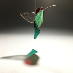 Hummingbird Stained Glass Suncatcher