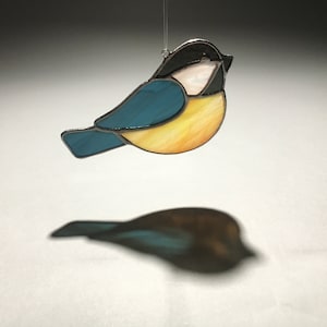 Chickadee Stained Glass Suncatcher