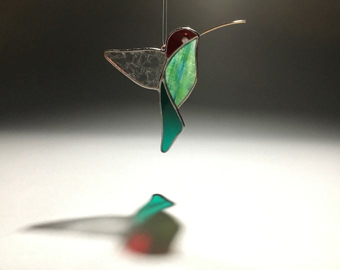 Hummingbird Stained Glass Suncatcher
