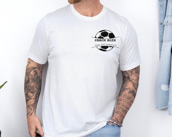Personalized Coach Soccer T-Shirt, Custom Sports Apparel, Team Gift,Coach Name Shirt, Coach Gifts Teacher Gift