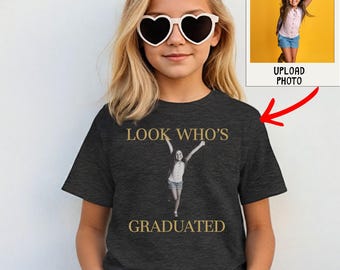 Custom Photo Senior T-Shirt, Personalized 2026 Graduation Shirt, Comfort Colors Apparel, Graduate Class of 2026 Keepsake Top, Picture Shirt