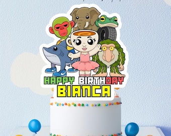 Brainrot Birthday Cake Topper: Meme Party Decoration (Digital Download)