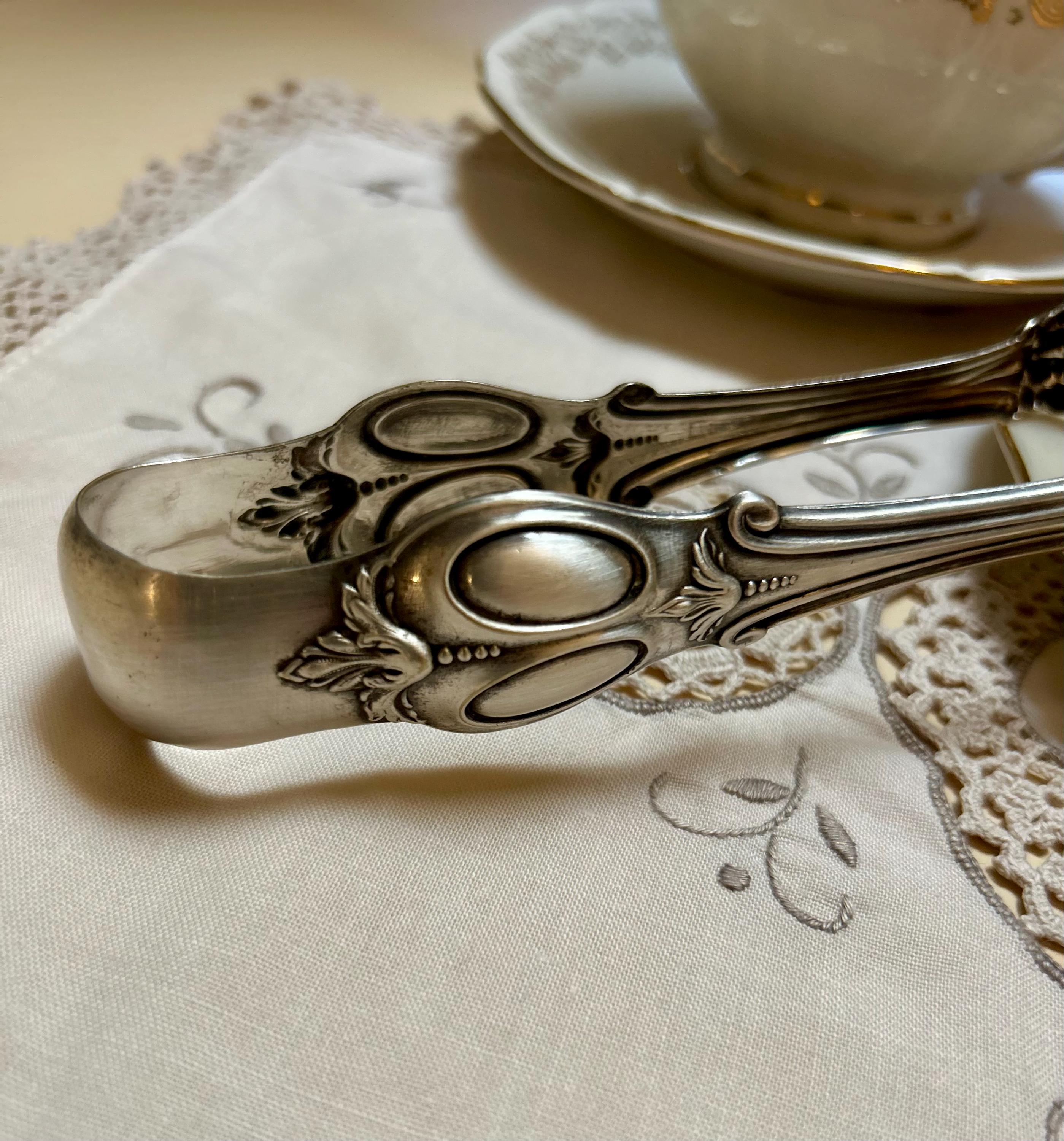 ヴィンテージ シェフィールド シルバープレート シュガートング