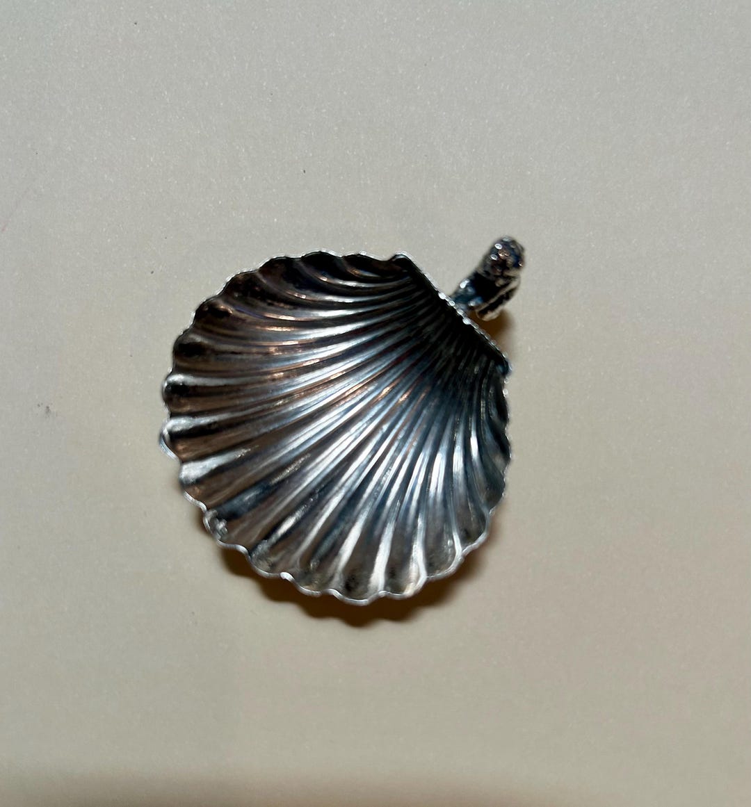Vintage Baptism Shell in 800 Silver – Cherub Handle – Christening Gift ...