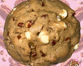 White Chocolate Butter Pecan Cookies, Browned Butter, Chewy, Toasted Pecans