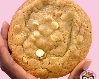 White Chocolate Macadamia Cookie | Brown Butter, Soft Chewy Gourmet Treat