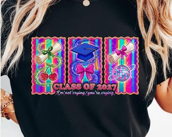 Clase de 2027 PNG, Diseño de graduación para madres de último año (Descarga digital)