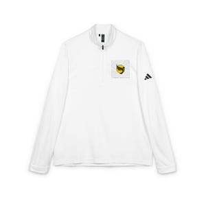 Sporty Chic: Adidas® Quarter-Zip Pullover, Embroidered Activewear for Fitness Enthusiasts