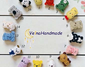 Cute Animal Keychains, Crochet Keychain, Amigurumi Toy, Stuffed Animal Keychains, Plush Bag Charm, Gift For Girlfriend, Handmade Keychain