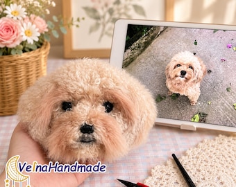 Custom Crochet Dog Cat, Custom Stuffed Dog, Crochet Pet Memorial, Look Alike Dog, Personalized Dog, Gift For Dog Lover, Custom Plush Animal