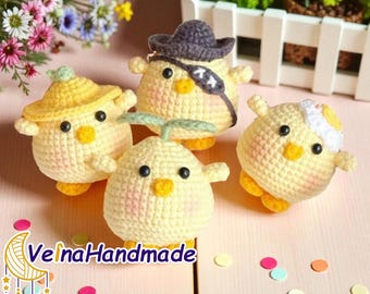 Cute Duck, Crochet Keychain, Animal Bag Charm, Stuffed Animal Gifts, Friend Gift, Plush Amigurumi Doll, Animal Doll, Bag Decor, Stuffed Char