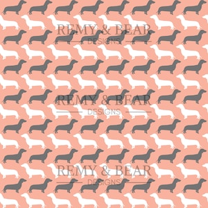 Daschund Seamless Pattern