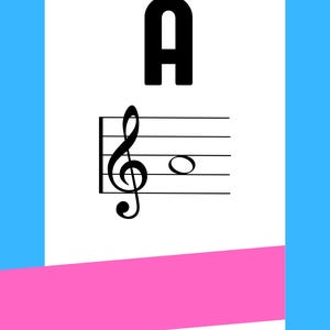 Music Theory Poster Set of 3 - A Through C, Music Notes Education, Piano Classroom Room Decor, Digital Download for Teachers and Students