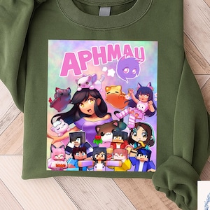 Aphmau T Shirt, Meemeows Aphmau cat Shirt, Youtuber Gamers Boys Girls Novelty Shirt, Aphmau cat girl Kids T-Shirt, Sweashirt, Hoodie