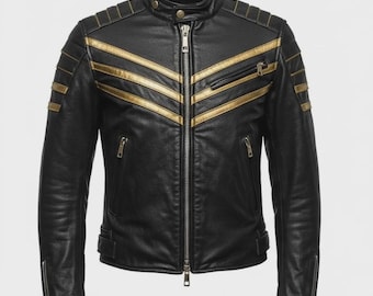 Scartish Highstreet Sheepskin Leather Avantgarde Bono Jacket Moto