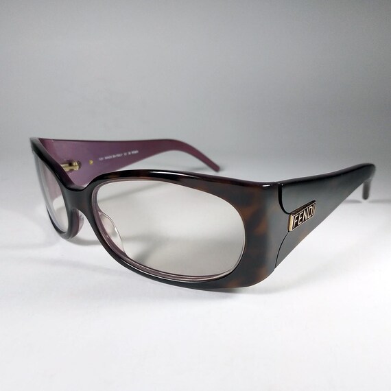 FENDI © FS308 Tortoise Burgundy Eyeglasses – Made in Italy  display picture 2