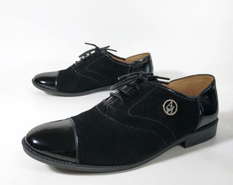 Armani Jeans AJ Oxford Shoes Leather Suede Vintage Size 37