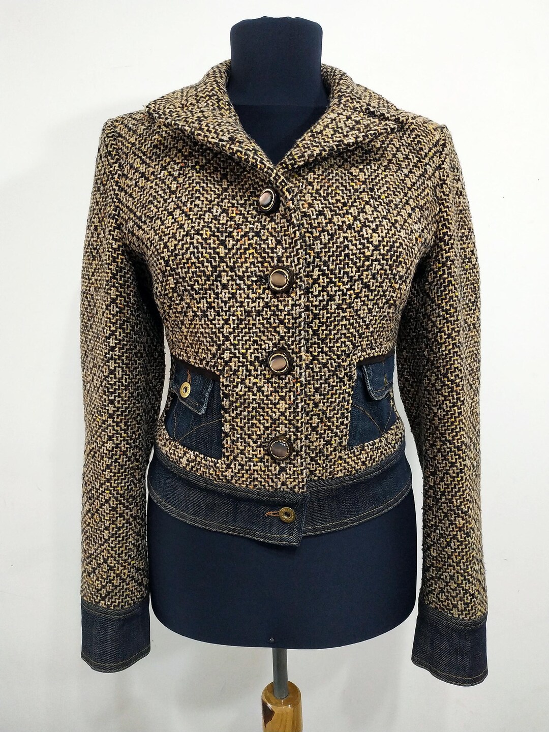 DOLCE & GABBANA© レディース クロップド ジャケット。80% ピュア