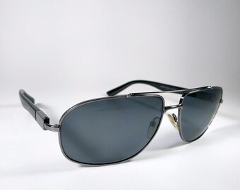 PRADA © SPR 57N Pilot Sunglasses Made in Italy Vintage Late 2000s Y2K