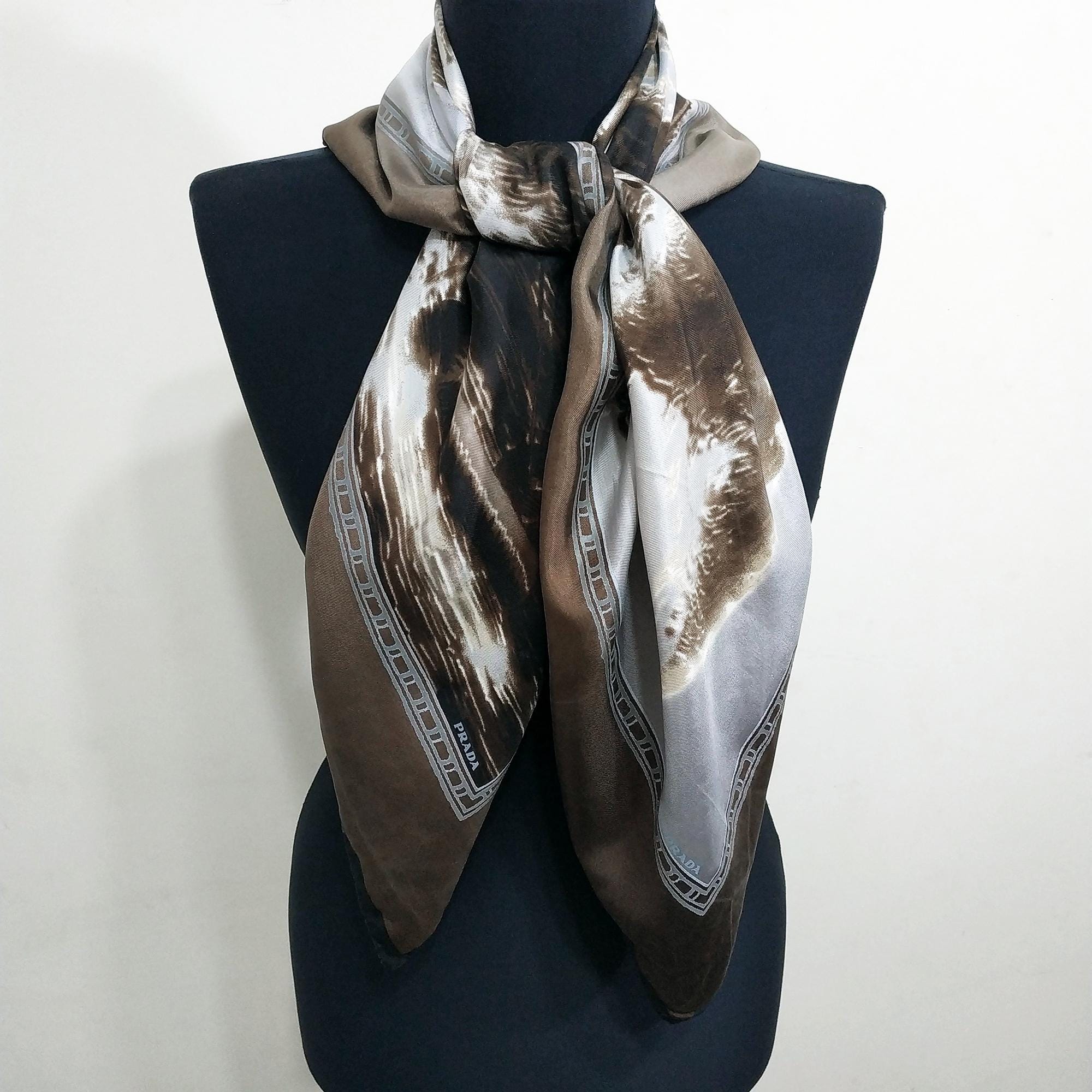 Prada Scarf - Etsy Prada Scarf - Etsy