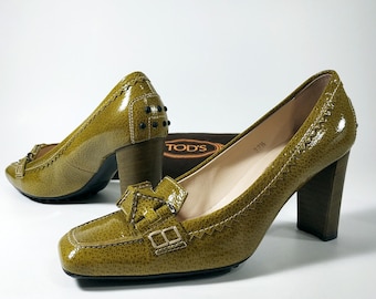 TOD'S © Women's Patent Leather Pumps / Heels. Made in Italy