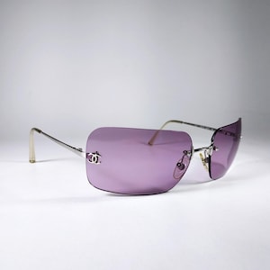 Y2k Vintage Chanel Sunglasses - Etsy