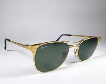 Ray Ban B&L Orbs Axis Gold Mirrored W2308 Vintage Sunglasses - Etsy