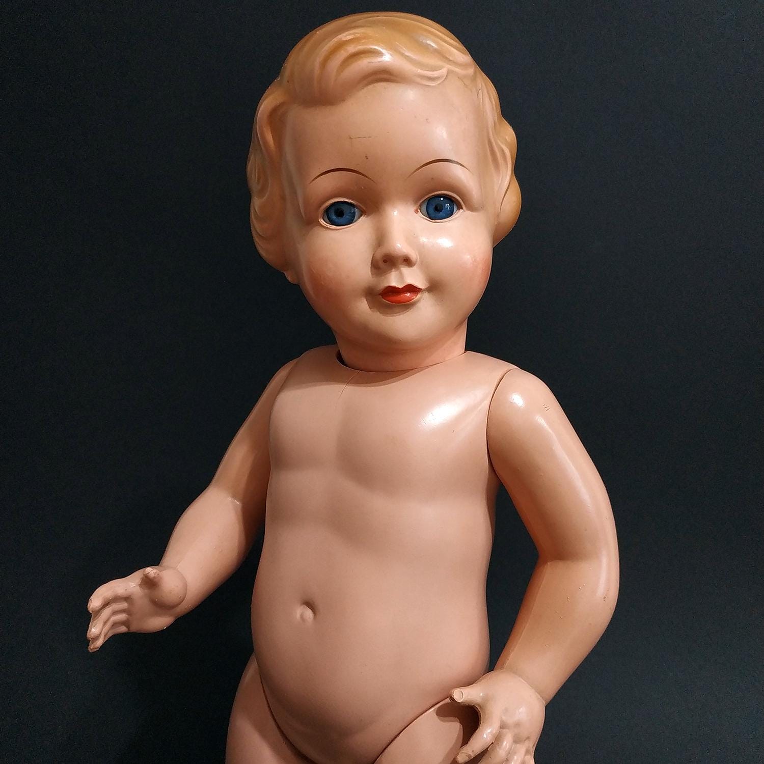 Grande Poupée Ancienne Made In Japan 60 Cm - Bébé Caractère Celluloïd - Années 1920