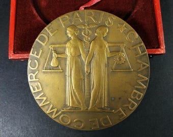 Chambre de Merchandise Paris Bronzemedaille 1948 – Vintage Französische Auszeichnung