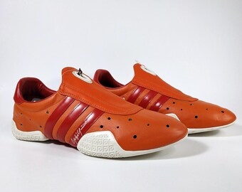 Yohji Yamamoto X Adidas. Mod. Y-3 Regu. Vintage Genuine Leather Sneakers  Orange | Red - Etsy