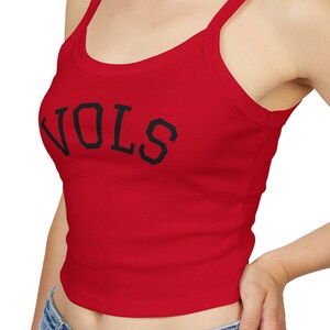 Spaghetti Strap Tank Top: Combed Cotton Blend, Fitted Summer Wear