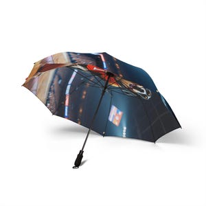 Vibrant Dog-Themed Umbrella, Dog Lover Gift, Foldable Rain Gear, Sports Event Accessory, Pet Parent Essential