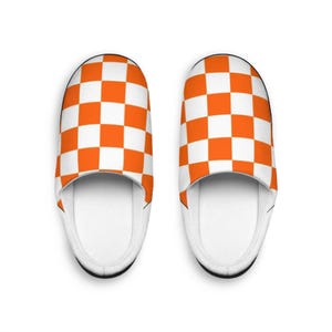 Checkerboard Flannel Fleece Slippers: Cozy Women&#39;s House Shoes