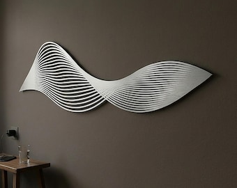 Minimalist Abstract Wall Art | Wooden Wall Sculpture | Contemporary Home Wall Decor