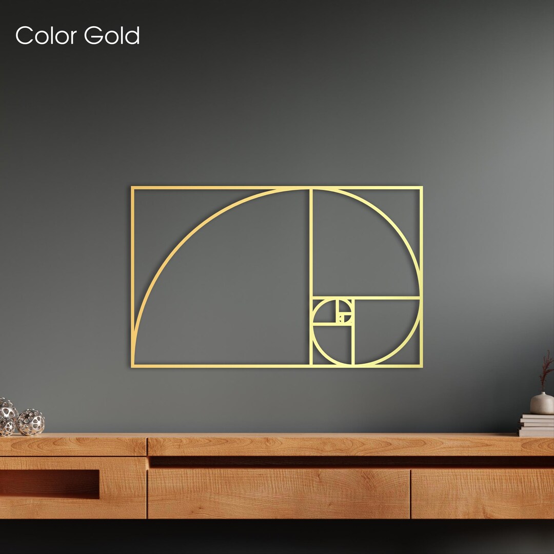 Fibonacci Spiral Wood Wall Art – Golden Ratio Decor - Etsy
