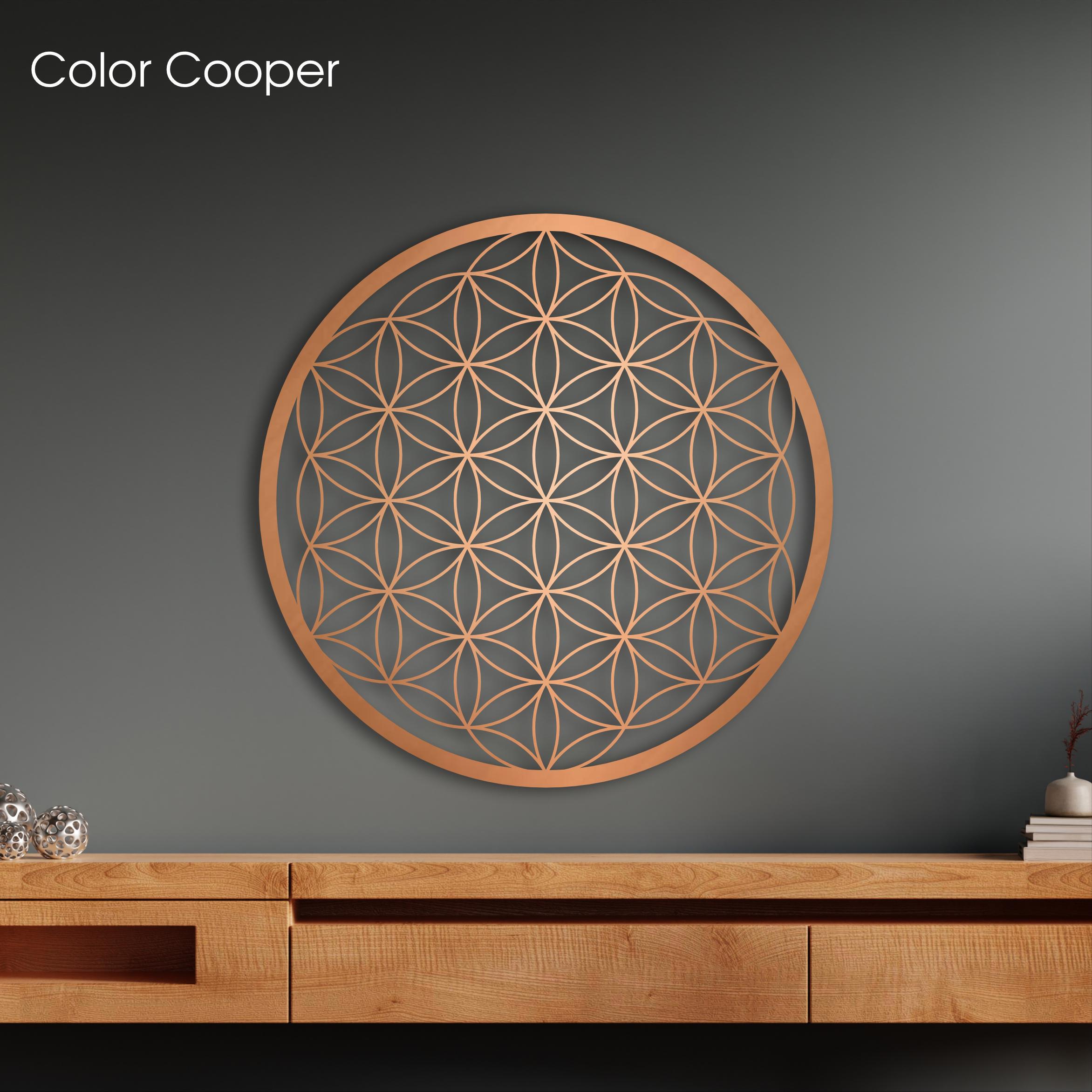 Flower of Life Wall Art, Wooden Sacred Geometry Decor, Yoga Wall Art ...
