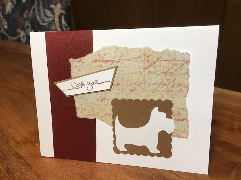choose design Doggy designed love you card