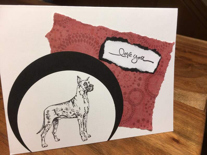 choose design Doggy designed love you card