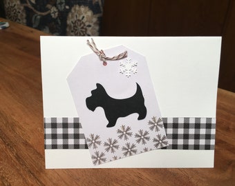 Scottie dog card