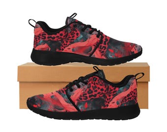 Red Leopard Women's Sneakers